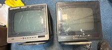 2x Philips 9" Cube CRT TV