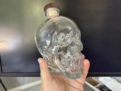 Crystal head skull empty - head, vodka