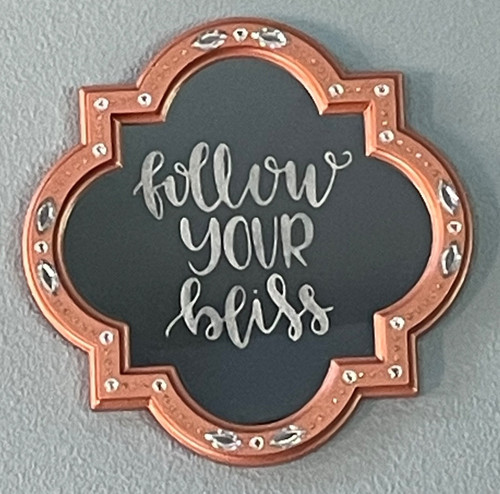 Follow your bliss - "follow, bliss"
