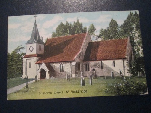 Postcard chilbolton church - postcard, nr