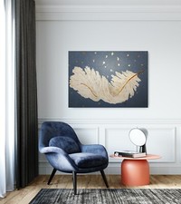 3D Gold Feather Original