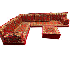 Six seater corner floor sofa