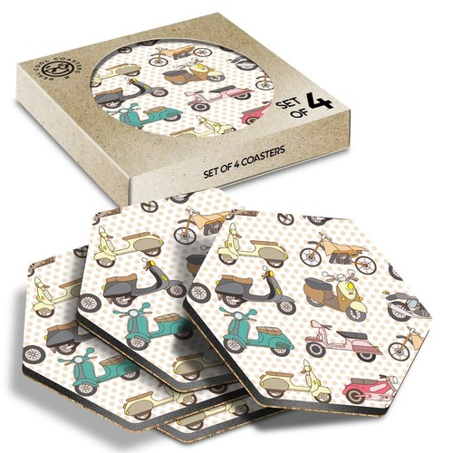 Hexagon coasters scooter - 4,
