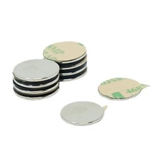Adhesive 15mm dia x 1mm N42 Neodymium Magnet - 1.1kg Pull