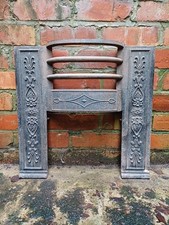 ANTIQUE CAST IRON FIRE FRONT /