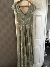 4 Motee Maids Bridesmaid Dresses, Sage Green Size 8, 12, 12 And 18