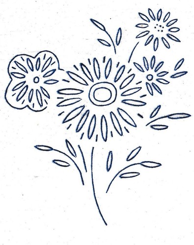 Vintage embroidery transfer - embroidery,