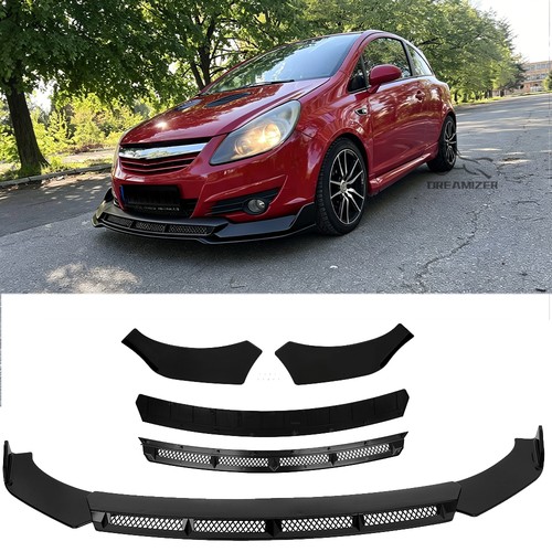 Gloss black front bumper - front, lip