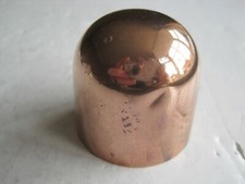 ANTIQUE VICTORIAN DOMED TOP COPPER DARIOLE MOULD UNMARKED - 1 3/4" x 1 3/4"