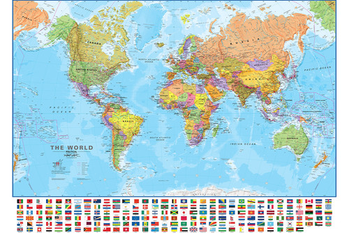 Map the world - the,