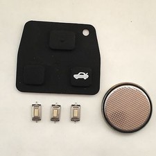 3 Button Remote Key Fob Repair Kit Rubber Pad For Toyota Corolla Rav4 Avensis 