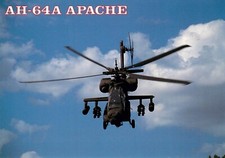 AH-64A APACHE US ARMY ADVANCE ATTACK HELICOPTER - POSTCARD