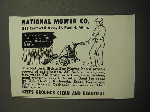 1949 national sickle - 1949, mower