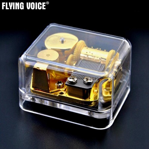 Acrylic transparent music box - acrylic,