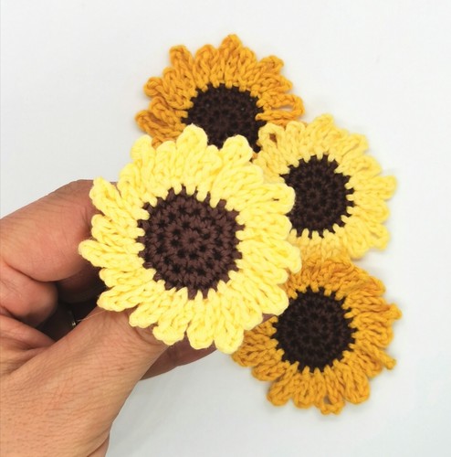 Handmade sunflower crochet - sunflower,,