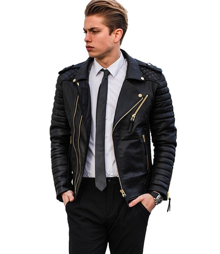 Racer leather jacket biker - jacket,