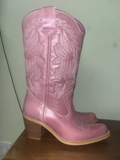 Kentucky Western Pink Leather