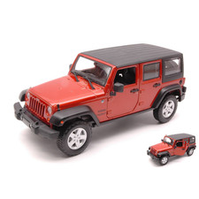 JEEP WRANGLER UNLIMITED 2015 COPPER METALLIC SE TRUCKS 1:24 Maisto Road Cars