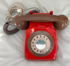 GPO 746  RED/BROWN TELEPHONE