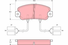 BALCO MDP983 PAD633 MDB1356 FRONT BRAKE PAD SET FOR ALFA ROMEO 33 ARNA