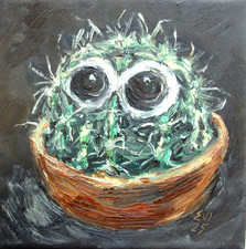 Cactus Original Oil Painting