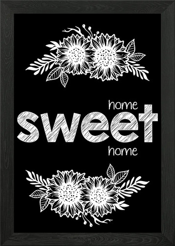 Home sweet - , framed