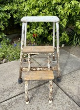 Vintage Metal Folding Step