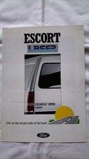 FORD ESCORT 1600 1.6D 1.6 Diesel Laser MK3 Mark 3 Van UK Market Brochure 1988