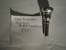 Very Rare Vintage V L McCubbrey  Glasgow NO 3 Flugel Mouthpiece Silver Plate VGC