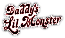  Daddy's Lil Monster Cartoon Sticker Decal laptop wall car phone Harley Quinn