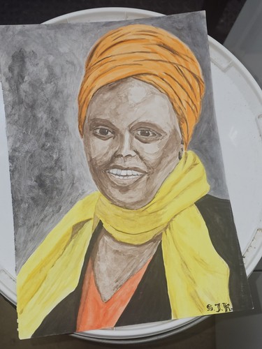 Portrait african woman - a4,