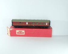 Hornby Dublo 4053 Br/2nd Corridor Coach, With Box, 2/3 Rail, OO/HO E35173, B3