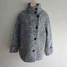 Mint Velvet  Funnel Neck Wool Blend  Coat Jacket -RRP £210 -Size S