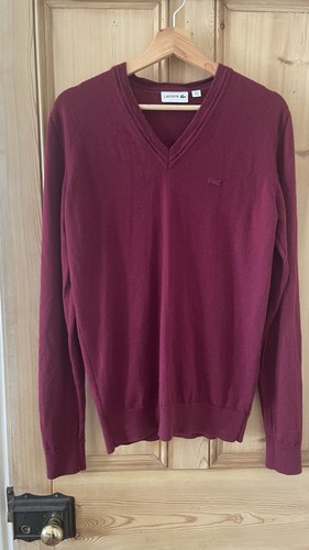 Lacoste 100 wool burgundy - lacoste,