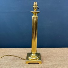 VINTAGE BRASS CORINTHIAN COLUMN  TABLE LAMP