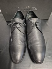 John White Black Oxford Leather Shoes Compton UK 10 EU 44 K4