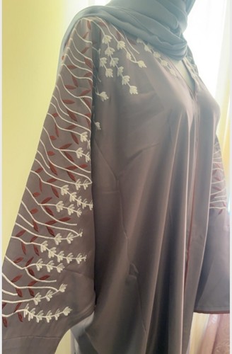 Abaya dubai flowers - abaya, embroidery