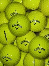 12 Yellow Callaway Warbird Golf Balls Optic Mint / A Grade