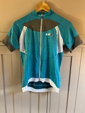 Louis Garneau Icefit ladies cycle jersey in blue/white/grey - medium