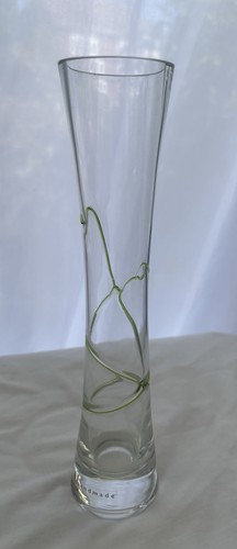 Glass handmade vase with - glass,