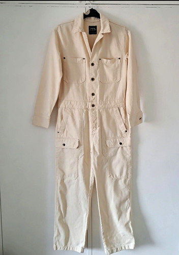 Zara beige denim cotton - zara,