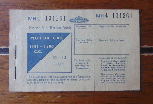 Motor fuel ration book - motor,