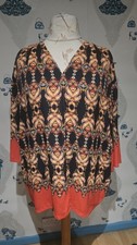 Gorgeous Black Orange Tribal
