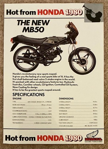 Honda mb50 sports moped - mb50,