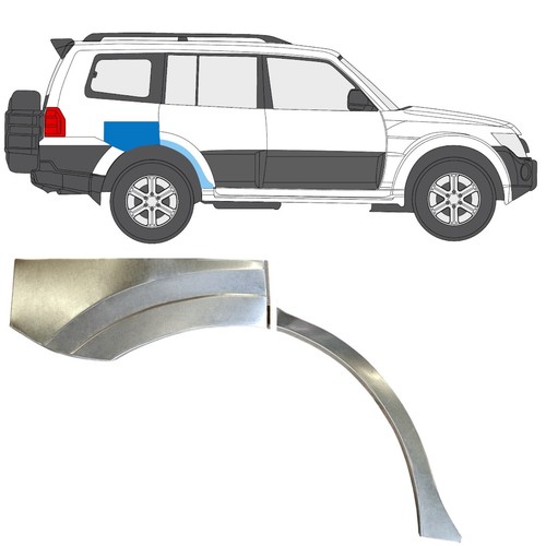 Rear wing repair panel - , for