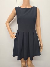 Topshop Women’s Black Skater Dress Size 10 Sleeveless 