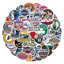 60 NBA Team Logo Collection Cartoon Graffiti Stickers