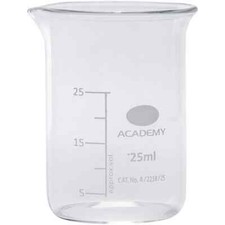 25ml glass beaker - glass, lab