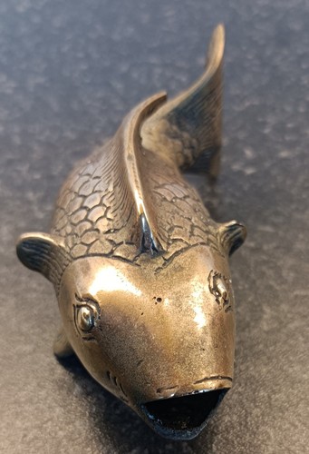 Brass koi fish - fish, figurine
