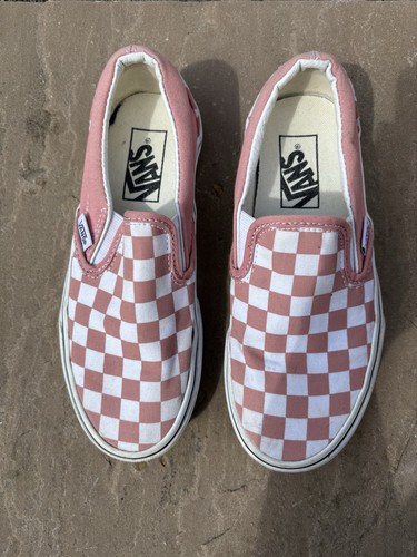 Girls checked vans - checked,